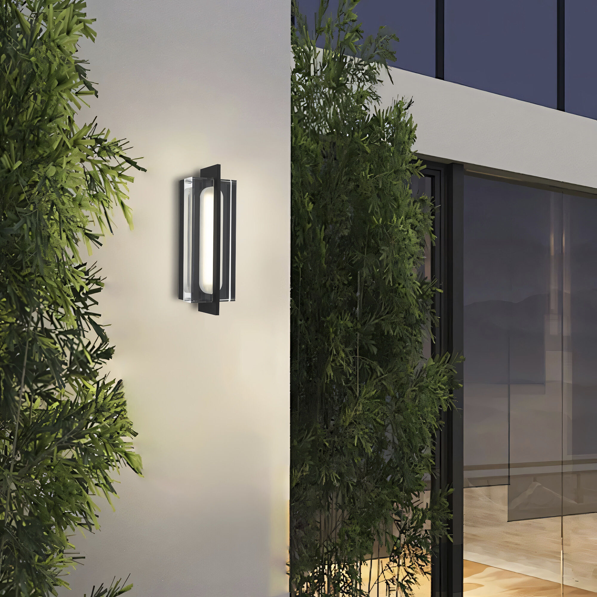 Avani LED 14.63 inch Sand Black Outdoor Wall Sconce